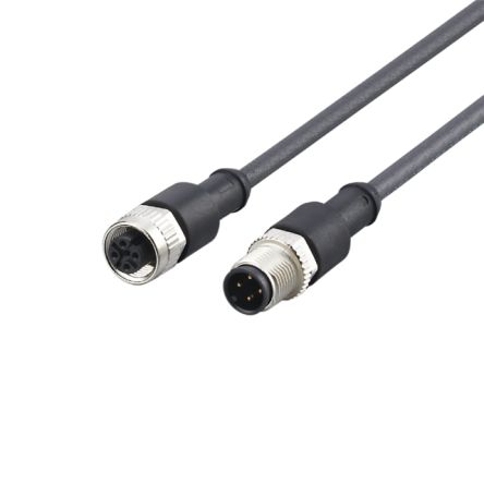 ifm electronic Male 1 way Straight to Female 1 way Straight Actuator/Sensor Cable, 15 m
