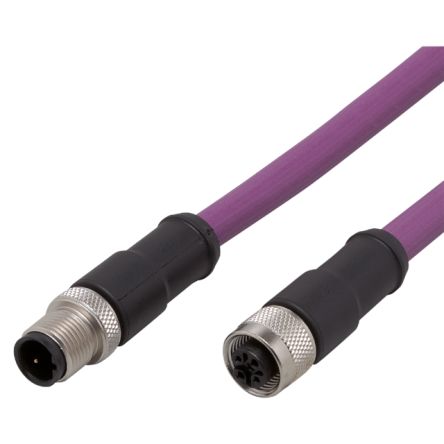 ifm electronic Male 1 way Straight to Female 1 way Straight Actuator/Sensor Cable, 10 m