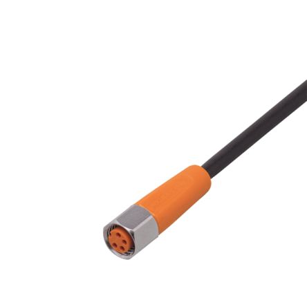 ifm electronic Female 1 way Straight to Unterminated Sensor Actuator Cable, 10 m