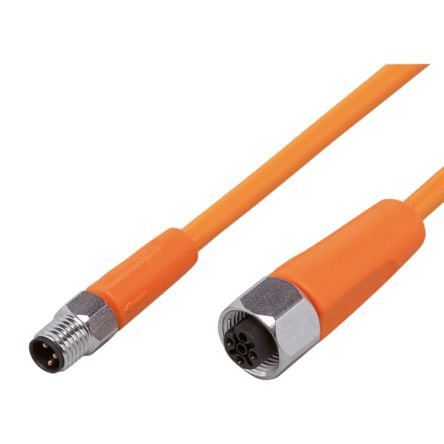 ifm electronic Male 1 way Straight to Female 1 way Straight Sensor Actuator Cable, 10 m