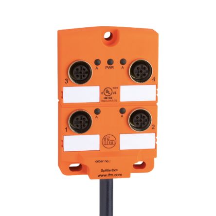 ifm electronic EBC Series Sensor Box, 4 Port, 10 m