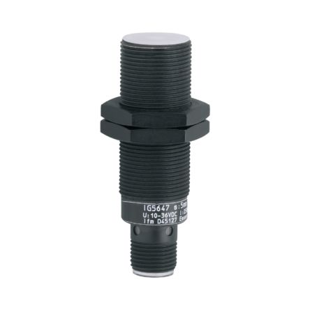 ifm electronic IG5647 Threaded Barrel Inductive Proximity Sensor, M18 x 1 PNP IG5 36V dc 5 mm 36 V dc 250mA