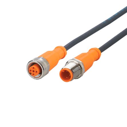ifm electronic Male 1 way Straight to Female 1 way Straight Sensor Actuator Cable, 2 m