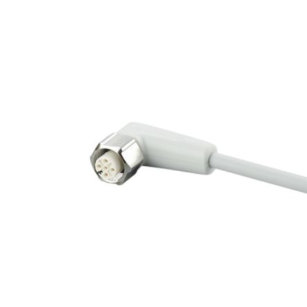 ifm electronic Female 1 way Right Angle to Unterminated Sensor Actuator Cable, 25 m