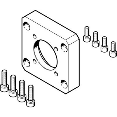 Festo Flange EAMF-A Series Flange for Use with Motor Mounting