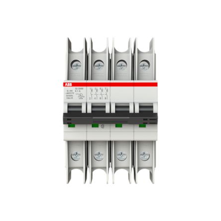 ABB SU200 M Miniature Circuit Breaker, 4-Pole, 1A, Type K, 480V ac AC, 15 kA Breaking Capacity