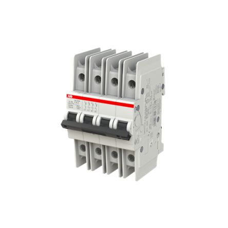 ABB SU200 M Miniature Circuit Breaker, 4-Pole, 25A, Type Z, 480V ac AC, 25 kA Breaking Capacity
