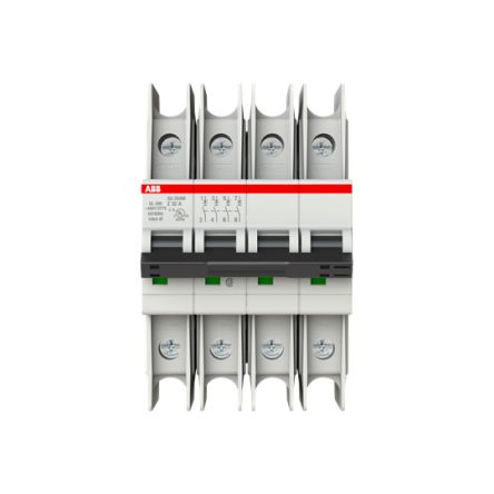 ABB SU200 M Miniature Circuit Breaker, 4-Pole, 32A, Type Z, 480V ac AC, 15 kA Breaking Capacity