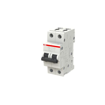 ABB System Pro M Compact S200 Miniature Circuit Breaker, 2-Pole, 10A, Type Z, 400V ac AC, 125 V dc DC, 10 kA Breaking