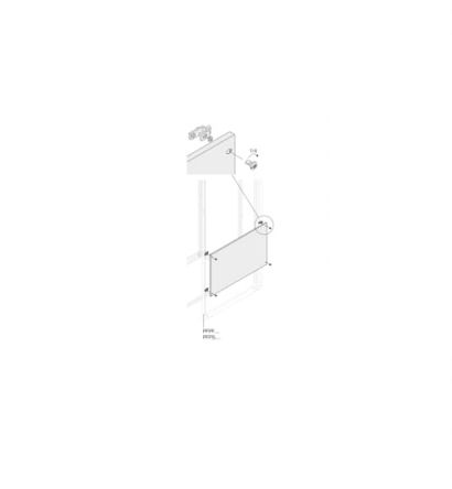 ABB PPFB Series RAL 7035 Light Grey Pickled Steel Sheet Blind, 735 mm H, 90mm W, 10 mm D, 10 mm L, for Use with PPFB1080