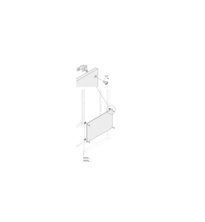 ABB PPFB Series RAL 7035 Light Grey Pickled Steel Sheet Blind, 738 mm H, 490mm W, 13 mm D, 13 mm L, for Use with