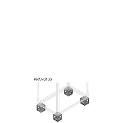 ABB 1STQ Series Sheet Steel Galvanised Base/Plinth Corner Piece for Use with Modular Boards - System Pro E Power x 100