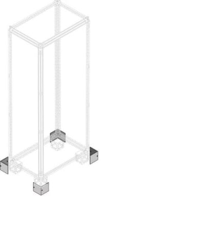ABB Steel Cover for Use with Main Distribution Boards 100 mm x 14.5 mm x 100mm