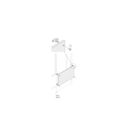 ABB PPFB Series RAL 7035 Light Grey Pickled Steel Sheet Blind, 935 mm H, 590mm W, 10 mm D, 10 mm L, for Use with