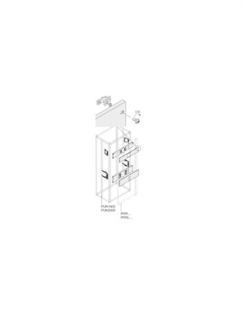 ABB Pickled Steel Sheet Assembly Kit for Use with Main Distribution Boards 580 mm x 75 mm x 290mm