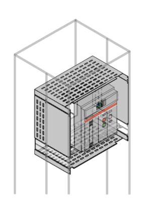 ABB PSHW Series Pickled Steel Sheet Assembly Plate for Use with Modular Boards - System Pro E Power 595 mm x 595 mm x