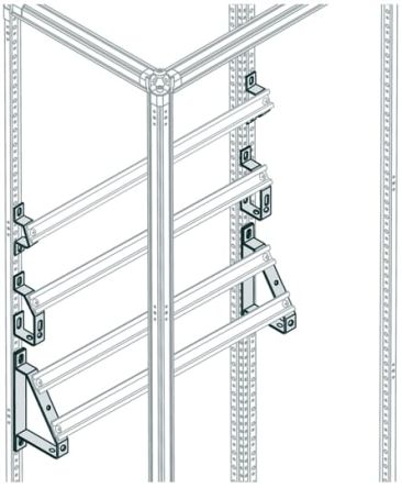 ABB EV1111 Series Pickled Steel Sheet Support Rail, 200mm W, 180 mm H, 245 mm D, 245 mm L For Use With EV1111