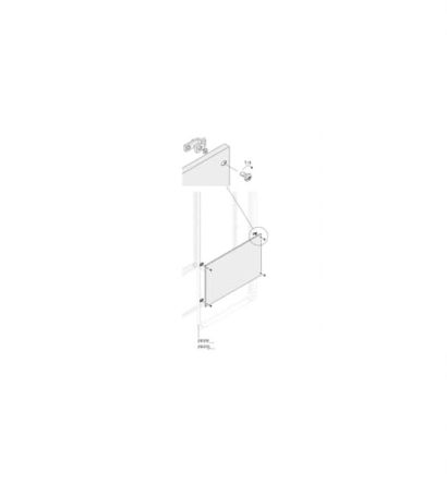 ABB PPFB Series RAL 7035 Light Grey Pickled Steel Sheet Blind, 735 mm H, 590mm W, 590 mm D, 590 mm L, for Use with