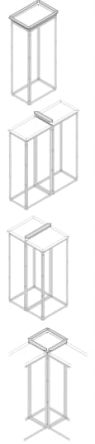 ABB 1STQ Series Sheet Steel Galvanised Top/Bottom Cover for Use with Modular Boards - System Pro E Power 116 mm x 1 m x