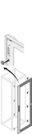 ABB PDLG Series Lockable Pickled Steel Sheet RAL 7035 Single Door, 2000 mm H, 800mm W, 15 mm D, 15 mm L for Use with