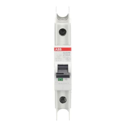 ABB SU200 M Miniature Circuit Breaker, 1-Pole, 50A, Type Z, 240V ac AC, 48 V dc DC, 15 kA Breaking Capacity