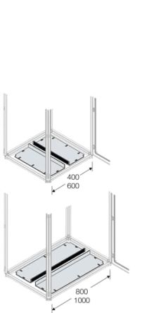 ABB Steel Clamp for Use with Main Distribution Boards 390 mm x 15 mm x 750mm