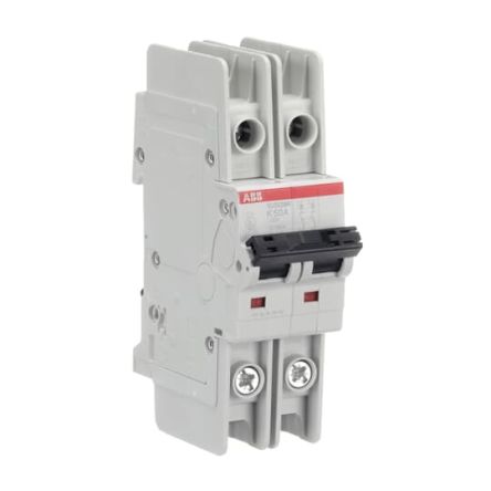 ABB System Pro M Compact SU200 MR Circuit Breaker, 2-Pole, 50A, Type K, 400V ac AC, 15 kA Breaking Capacity