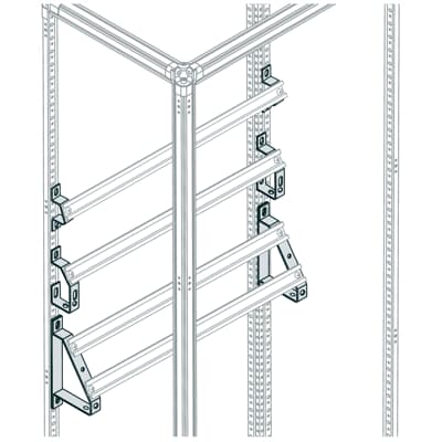 ABB EV1112 Series Pickled Steel Sheet Support Rail, 160mm W, 125 mm H, 210 mm D, 210 mm L For Use With EV1112