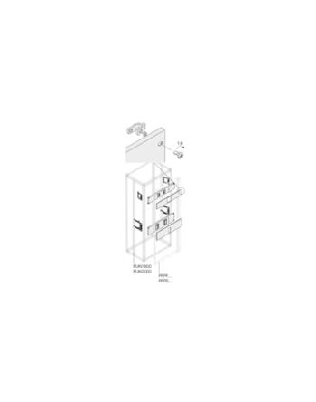 ABB Pickled Steel Sheet Assembly Kit for Use with Main Distribution Boards 500 mm x 600 mm x 600mm