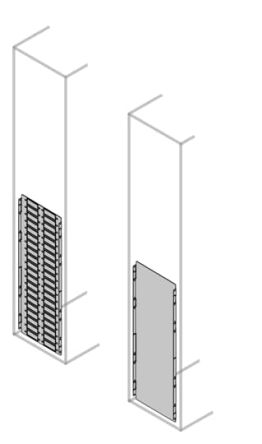 ABB PTBS Series Pickled Steel Sheet Assembly Plate for Use with Modular Boards - System Pro E Power x 740.7 mm x 800mm