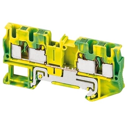 Schneider Electric NSYTRP Series Terminal Block, 4-Way, 4mm² Wire Push-in