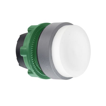 Schneider Electric ZB5AL1 Series White Spring Return Push Button Head, 22 mm Cutout, IP66, IP67