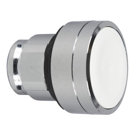 Schneider Electric Harmony XB4 Series White Spring Return Push Button Head, 22.5 mm Cutout, IP66, IP67, IP69, IP69K