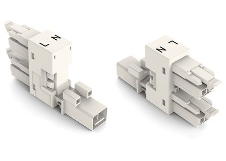WAGO 890 Series Plug-in Connector Female Spring Pressure Connection, 2-Pole, 16A, 2-Way, IP20, IP40