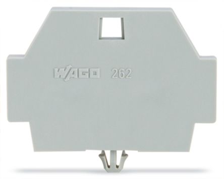 WAGO 262 Series End Plate for Use with Rail Mount Terminal Blocks