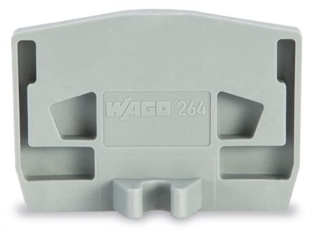 WAGO 264 Series End Plate for Use with Rail Mount Terminal Blocks