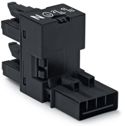 WAGO 890 Series Plug-in Connector Female, 4-Pole, 16A, 4-Way, IP40, IP20