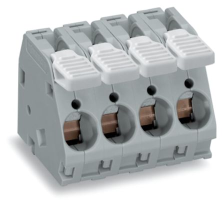 WAGO 2716 Series PCB Connector, 7-Contact, 10 mm Pitch, Through Hole, 1 Row