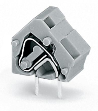 WAGO 236 Series PCB Terminal Block, 1-Contact, 10.16 mm Pitch, Through Hole, 1 Row