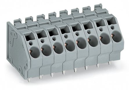 WAGO 745 Series PCB Connector, 6-Contact, 7.5 mm Pitch, Through Hole, 1 Row