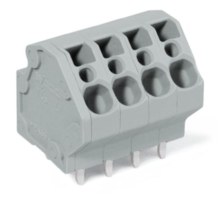WAGO 745 Series PCB Connector, 2-Contact, 5 mm Pitch, Through Hole, 1 Row