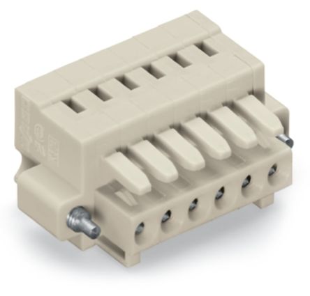 WAGO 734 Series Plug-in Connector Female Cage Clamp, 12-Pole, 10A, 12-Way