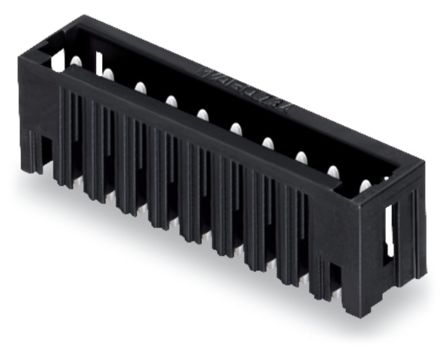 WAGO 734 Series Straight Through Hole Header, 3 Contact(s), 3.5 mm Pitch, 1 Row, Shrouded