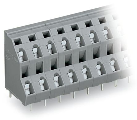 WAGO 736 Series PCB Terminal Block, 12-Contact, 7.5 mm Pitch, Through Hole, 2 Row