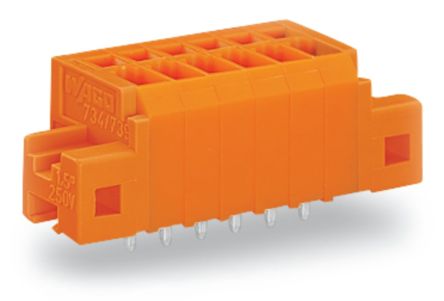 WAGO 739 Series PCB Connector, 3-Contact, 3.81 mm Pitch, Through Hole, 1 Row