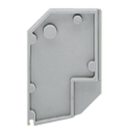 WAGO 711 Series End Plate for Use with Rail Mount Terminal Blocks