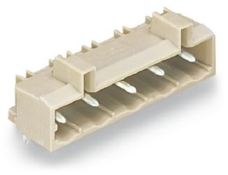 WAGO 721 Series Angled Through Hole Header, 3 Contact(s), 7.5 mm Pitch, 1 Row, Shrouded