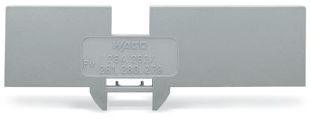 WAGO 284 Series Cover Plate for Use with 4 Conductor Terminal Blocks 279-831, 280-833 And 281-652