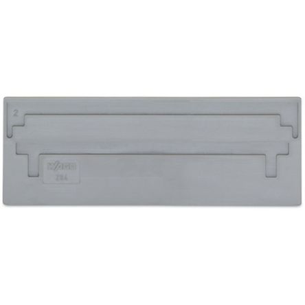 WAGO 284 Series Plate for Use with Rail Mount Terminal Blocks