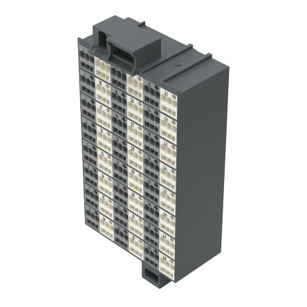 WAGO 726-421 726 Series Terminal Strip Grey, White, 1.5mm², Cage Clamp